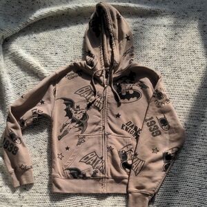 Teen Batman Brown Zip Up Hoodie
